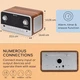 Музична стереосистема, інтернет радіо Auna Connect 100 MKII з Bluetooth, FM, USB, DAB/DAB+, керування пультом або додатком - зображення 8