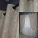 Комплект штор на люверсах VR-Textil Лен мрамор Pavliani № 1177ш 150х250 см 2 шт Серо-бежевый (37-0040) - изображение 1