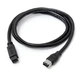 Кабель відео-сигнальний Lucom FireWire 9p-6p M/M 2.0m AWG24+28 D=6.0mm 400Mbps чорний(62.09.8419) - зображення 2