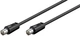 Кабель антенний Goobay RF:Coaxial M/M 5.0m 75 Ohm D=5.0mm 2xShielded 70dB чорний(75.06.8150) - зображення 1