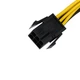 Кабель живлення внутрішній Lucom PCIePower 6p-8p F/M 0.2m кабель-адаптор(62.09.8342) - изображение 3