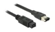 Кабель відео-сигнальний Delock FireWire 9p-6p M/M 2.0m AWG24+28 D=6.0mm 400Mbps чорний(70.08.2596) - изображение 1