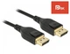 Кабель монітора-сигнальний Delock DisplayPort 2.0m v1.4 8K@60Hz 19pin D=4.5mm Sert. чорний(70.08.5660) - зображення 2