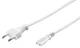 Кабель живлення пристроїв Goobay IEC(EuroPlug)-(C7)Euro8 M/M 5.0m 0.75mm D=6.0mm білий(75.09.3988) - зображення 1