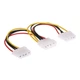 Кабель живлення внутрішній Lucom MoleX 1x2 M/F (Splitter) 0.20m 4pin Y-form(62.09.8003) - зображення 2