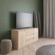 Комод з 3 шухлядами та 2 дверцями R 15 VAYS Білий 140х40х75 см - зображення 3
