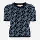 T-shirt damski Michael Kors MKOMR460R49Z6-409 XS Granatowa (196237521293) - obraz 1