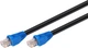 Патч-корд Goobay RJ45 UTP6 20.0m solid AWG24 2xJacket Outdoor чорний(75.09.4392) - зображення 1