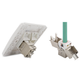 Роз'єм Lucom RJ45 STP6a-конектор /F Keystone AWG22-26 LSA PoE+ срібний(62.09.8116) - изображение 6