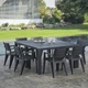 Стілець садовий Keter Julie dining chair графіт 246188 - изображение 3