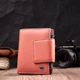 Кошелек из натуральной кожи для женщин с интересной монетницей ST Leather 19447 оранжевый - изображение 7