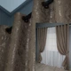 Комплект штор на люверсах VR-Textil Лен мрамор Pavliani № 1372ш 150х250 см 2 шт Какао (37-0053) - изображение 1