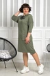 Плаття Alenka Plus 14382-6, 54, оливковий - изображение 2
