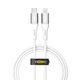Кабель для зарядки и обмена данными USB YOKI YK-SO15 SOLID Series Type-C to Lightning 30W (3A/10V), 1.2 метра, Белый - изображение 1