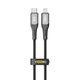Кабель для зарядки и обмена данными USB YOKI YK-SO15 SOLID Series Type-C to Lightning 30W (3A/10V), 0.25 метра, Черный - изображение 1