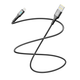 Кабель для зарядки и обмена данными USB YOKI YK-LE17 LED Series USB/Lightning 12W (2.4A/5V) 1.2m Black - изображение 3