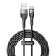 Кабель для зарядки и обмена данными USB YOKI YK-EX11 EXTRA Series USB/МicroUSB 60W (3A/20V) 2m Black - изображение 1