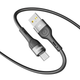 Кабель для зарядки и обмена данными USB YOKI YK-EX11 EXTRA Series USB/МicroUSB 60W (3A/20V) 2m Black - изображение 4