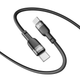 Кабель для зарядки и обмена данными USB YOKI YK-SI50 SILICONE Series Type-C to Type-C 60W (3A/20V), 1.2 метра, Черный - изображение 8