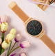 Смарт-часы круглые Smart watch Hoco Y8 с влагозащитой IP68 элегантные женские часы Gold/Золотой - изображение 2