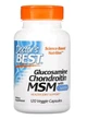 Глюкозамін, хондроїтин та МСМ з OptiMSM, Doctor's Best, 120 рослинних капсул - зображення 1