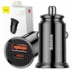 Зарядное устройство в автомобиль BASEUS Circular Plastic 30W USB A+Type-C PD3.0 QC4.0 Black (CCALL-YS01) - изображение 9