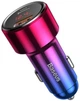 Зарядний пристрій в автомобіль Baseus Magic Series Dual QC Digital Display 45W USB + Type-C 6A Quick Charge 4.0 Red (CCMLC20C-09) - зображення 4