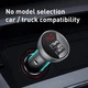 Зарядний пристрій в автомобіль Baseus Digital Display Dual USB 4.8A Car Charger 24W Silver (CCBX-0S) - зображення 5