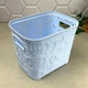 Высокая голубая ажурная корзинка без крышки 3.5л для хранения вещей - изображение 7