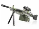 Дитячий іграшковий автомат кулемет M249 Орбіган PROFI PUBG стріляє орбізами на акумуляторі Зелений - зображення 2