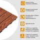 Композитна плитка WPC червоне дерево 30*30CM*2СM (D) 3DPanda-1707 - изображение 4