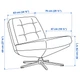 Ігрове крісло для геймерів Ikea (Ікея) DYVLINGE, 605.551.53 - зображення 7