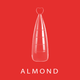 Верхние формы для наращивания ногтей ALMOND , 120 штук в упаковке - изображение 2