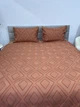 Покрывало Ecotton Жаккард чехол 150х215 см + 2 наволочки 50х70 см Orange Полисатин (2100024560004) - изображение 4