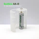 Переходник пластиковый Soshine SBC-005, AA-D, прозрачный - изображение 8