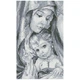 Алмазная мозаика Икона Богородица с Иисусом в сером цвете 30х50 см ColorArt TP901 - изображение 1
