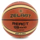 Мяч баскетбольный PU №6 ZELART REACT GB4410 Коричневый/Желтый - изображение 1