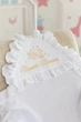 Крыжма муслиновая с вышивкой Family Tradition унисекс 100х100 см белая Золотой ангел - изображение 4