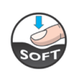 Ножиці офісні ESSENTIALS SOFT 210мм, чорний із синім - зображення 6