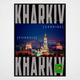 Плакат-постер с принтом Кавун Карта города Харьков Украина. Map of Kharkiv Ukraine ПЛ000866(A4) - изображение 2