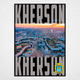 Плакат-постер на стену с патриотическим принтом "Карта города Херсон Украина. Map of Kherson Ukraine" ПЛ000869(A4) - изображение 2