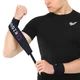 Бинты кистевые для жима и тяги Ezous Strenght Wrist Wraps C-02 2шт в комплекте Black-Purple - изображение 3