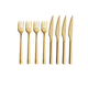 Zestaw sztućców Aida Raw Steakset Dishwasher Safe Gold (15515) 8 szt (5709554155154) - obraz 1