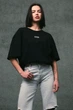 Жіноча Оверсайз Футболка З Принтом Without Dollar Black S/M (8049251) - изображение 3
