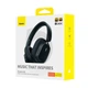 Бездротові Bluetooth навушники Baseus Bowie H1i Noise - Cancellation Wireless Headphones |портативна стерео гарнітура, Bluetooth 5.3, AUX, Type-C, до 100 годин відтворення, 600 мАг, вбудований мікрофон, шумозаглушення| Чорний - зображення 13