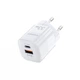 Зарядний пристрій Choetech GaN USB-A/USB-C 33W QC3.0/PD/PPS (PD5006-EU-WH) (198421) - зображення 2
