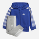 Komplet sportowy chłopięcy (bluza + spodnie) adidas I 3S Fz Fl Jog IB4763 86 Niebieski/Szary (4066762269181) - obraz 1