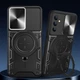 Ударопрочный чехол Bracket case with Magnetic для Samsung Galaxy A24 4G Black Без бренда - изображение 3