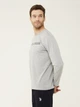 Пижамный лонгслив мужской больших размеров хлопковый U.S. Polo Assn 18467 2XL Серый (8680557329827) - изображение 3