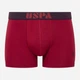 Набор трусов-боксеров мужских US Polo Assn 80521 L 3 шт Темно-синий/Бордовый/Серый Меланж (8680557421095) - изображение 3